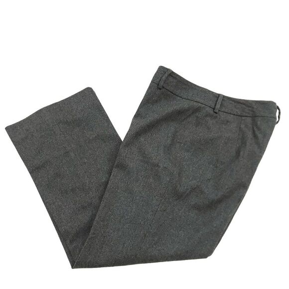 Banana Republic Trousers Womens 10 Gray Wool Blend Flat Front Academia Office - Picture 5 of 10